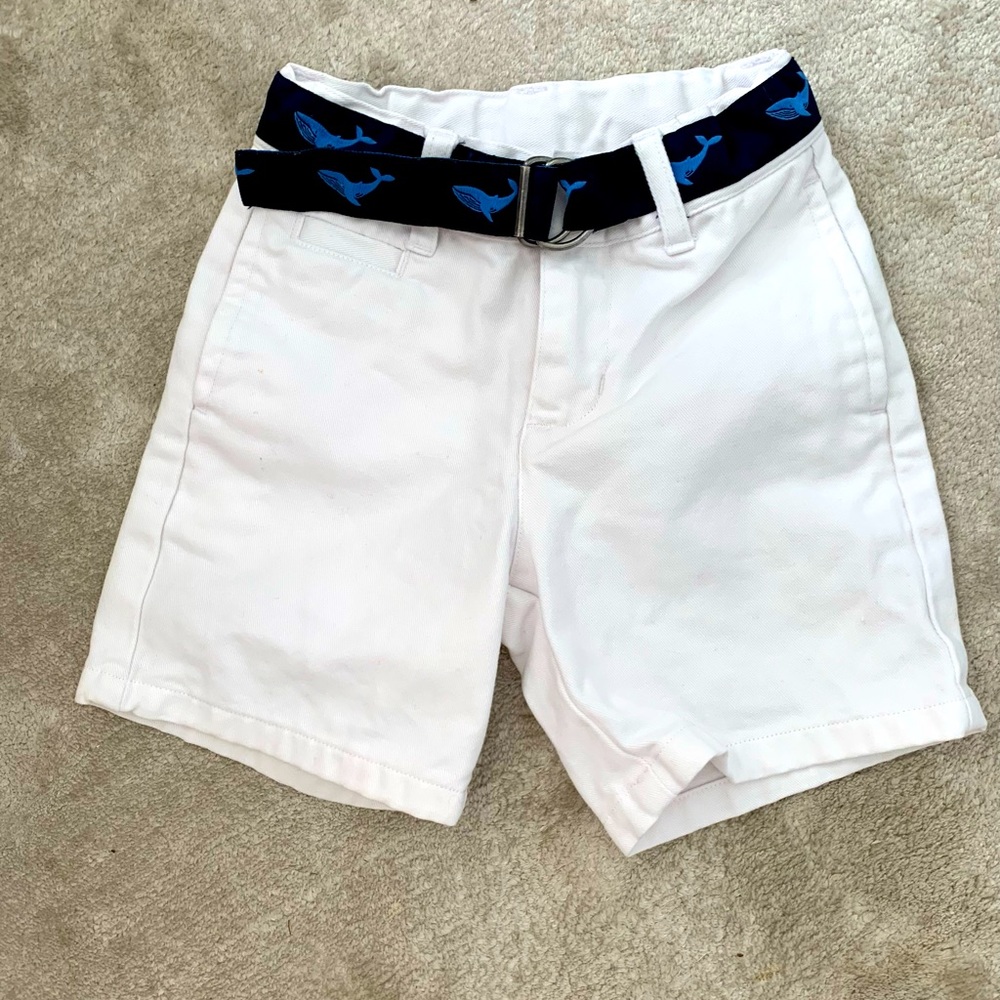 Janie and Jack shorts with built in whale belt 12-18 months